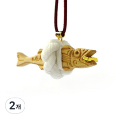 파란토리 골드바 액막이 명태 차량 개업 집들이 선물, gold, 2개