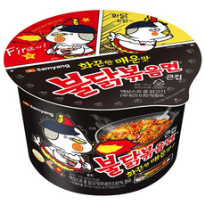 삼양 불닭볶음면 큰컵 105g, 9개