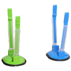 주방 쓰레기 봉투 홀더 거치대1+1, 2개, 그린블루