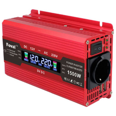 루앤 차량용 LCD 인버터 유사계단파 2000W 220V 60hz 한국형 KC인증, 레드 용량 1500W 전압 12V, 1개