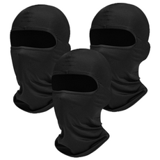 [2+1] 냉감소재로 시원한 스포츠 쿨 바라클라바, 블랙+블랙+블랙, 1개