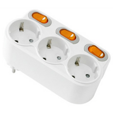 LED앤샵 현대 회전 멀티탭 3구 회전 절전형3구 회전 멀티콘센트, 1개, 130cm