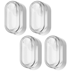 일이공팔 집에서도 여행가서도 칫솔꽂이 거치대 커버 홀더, 투명, 4개