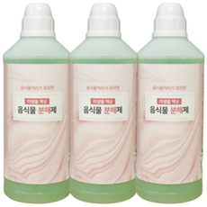 음식물처리기 친환경 미생물 액상 음식물분해제 1L x 3개 (3개 1세트)