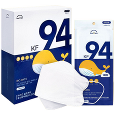 바이오 셀프케어 KF94 마스크 소형 화이트 (유아/어린이용) 개별포장 50매x1박스, 1매입, 50개