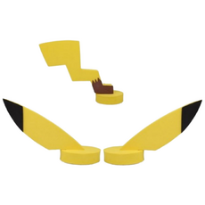 SA 자동차 피카츄 장식 세트 경차 레이 강추, 피카츄 귀 + 꼬리, 1개