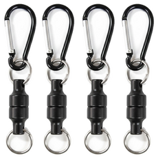 살림마루 카라비너 고리형 자석 세트 2개입, 2개, 블랙