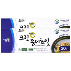 크린랲 크린 종이호일 원형, 2개