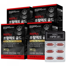 동국제약 파워맥스 쏘팔메토 골드, 30정, 4개