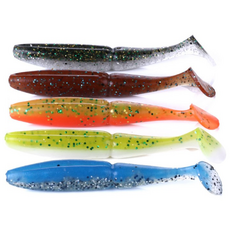 행운을파는낚시 사와 쉐드웜(4인치) 버징웜 소프트베이트 새드웜 사와무라 루어 배스낚시, 05. 블루, 5개, 9.7g