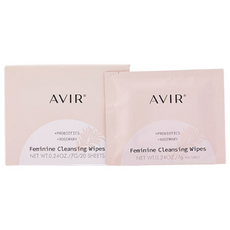 AVIR Y區護理 低刺激弱酸性女性私密處清潔濕巾 20片, 140g, 1個