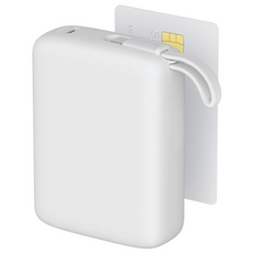 이어맥 울트라 미니 20000mAh PD 22.5W 빌트인 케이블 고속충전 초소형 보조배터리, 화이트, PBP-003 화이트, PBP-003