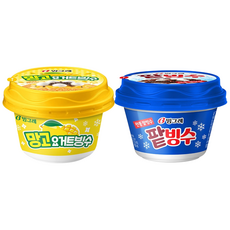 그레 아이스크림 빙수 2종 혼합 12개입 (팥빙수6 망고요거트6), 240ml