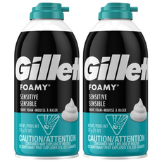 질레트 쉐이빙폼 센스티브 311g 2개 면도크림 거품 쉐이빙크림