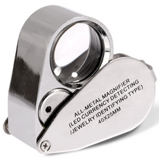 [비버블리] 40X 휴대용 돋보기 루페 접이식 확대경, 1개