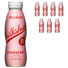 Barebells 蛋白奶昔草莓味, 330毫升, 8件