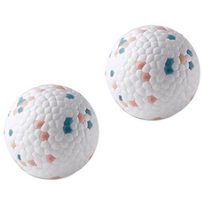 DING DONG PET 犬用防水磨牙玩具球 M號, 2顆, 粉綠斑點款