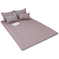 홈홈 꽃안꽃밖 누빔 온수매트커버 전기장판 통세탁 맞춤가능, 꽃밖_핑크