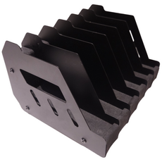 권총 스탠드 6정 수납용 핸드건 거치대 서바이벌, 1개, 블랙