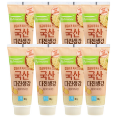 풀무원 다진생강 80g (튜브형), 8개