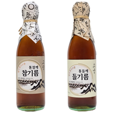 전통압착 방앗간 통참깨 고궁참기름 + 진한 고궁들기름(주)경성, 2개, 350ml