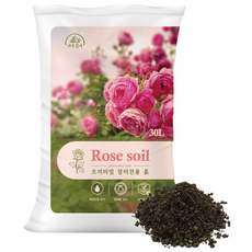트리맘 로즈쏘일30L-장미상토 물빠짐 좋은 분갈이흙, 1개, 20kg