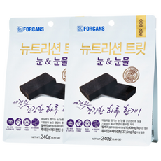 포켄스 강아지 뉴트리션 트릿 영양제, 240g, 눈물개선/눈건강, 2개