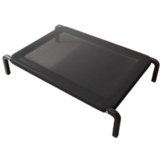 [산들몽] 쿨링 반려동물 메쉬 침대 해먹 쿨매트 여름 강아지 고양이 대형견 펫베드, 1개, 블랙