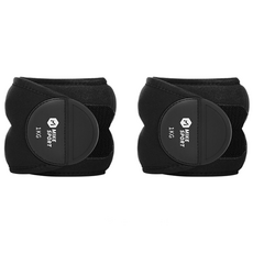 리브에어 손목 발목 모래주머니 중량밴드 2개입, 1kg, 블랙