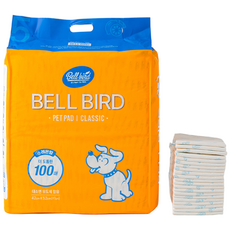 BELL BIRD 狗狗寵物尿布墊 經典檸檬香, 1個, 100入