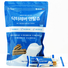 닥터레버 덴탈츄 강아지 올인원 영양 관절 장 눈 피부 간식 개껌, 1박스, 180g, 가수분해 닭 연어