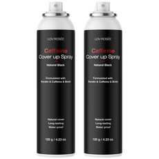 로브로제 카페인 흑채 스프레이 120g, 2개, 흑색