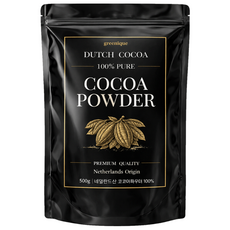 네덜란드 무가당 100% 더치 코코아 파우더 카카오버터 20-22%, 1개, 1개입, 500g