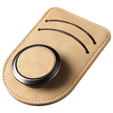 밀튼 차량용 선바이저 선글라스 클립 안경 수납함, 베이지(3in1), 1개