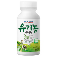 파스퇴르 유기농우유 180ml, 10개