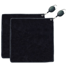 골프 수건 골프 릴 타올, 검정색, 2개