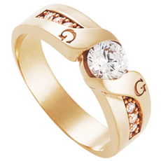 이니셜커플링 남성 여성 반지 큰 사이즈 명품 18k gp