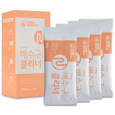 SODA SCHOOL 高級排水口清潔劑 4入, 160g, 1個