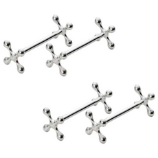 코마 스텐 수저받침 수저받침대 젓가락받침대 덤벨수저받침, 8cm, 4개