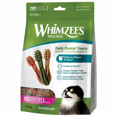 웰니스윔지스 어덜트 강아지 네추럴 덴탈껌 밸류백 XXS, 칫솔, 1개, 360g