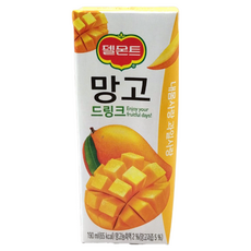 델몬트 드링크 망고, 190ml, 12개