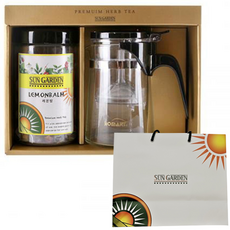 썬가든 프리미엄 허브차 티백 + 여과기 세트, 허브차 레몬밤 + 여과기 + 쇼핑백, 1세트