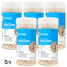 닥터뉴토 고양이 동결건조 간식 유산균 트릿 (구내염/구취/치석제거 도움), 5개, 40g, 북어