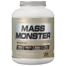 BUP 매스몬스터 크런치 쿠키바닐라맛 2kg 헬스보충제 단백질보충제 체중증가 게이너, 1개
