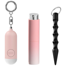 가드락 휴대용 호신용품 풀세트, 1세트, 라이트 핑크