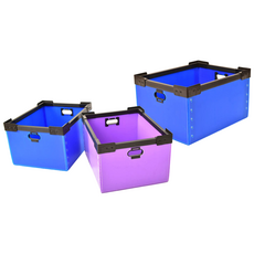 적재박스 C형 / 플라스틱 단프라 이사박스 물류 창고 수납박스 적재상자 정리함, 청색, 1개