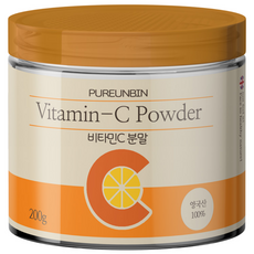 Pureunbin 維他命C粉, 200g, 1罐