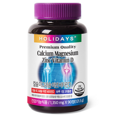 홀리데이즈 칼슘 마그네슘 아연 비타민D, 90정, 1개