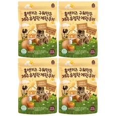 홈앤키즈 유아용 구워만든 제주유정란 계란쿠키, 우리밀, 50g, 4개