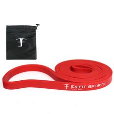 엑피트 라텍스 풀업밴드 + 보관가방, 레드(2단계), 1개